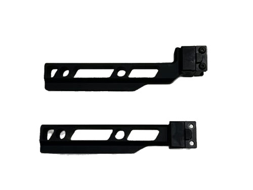 Il Folding Buffer Tube di Chisel Machining offre robustezza in alluminio, meccanismo pieghevole, lunghezza regolabile e diverse opzioni per il posizionamento della guancia.